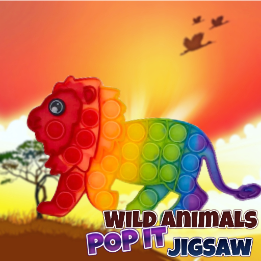 Wild Animals Pop It Jigsaw