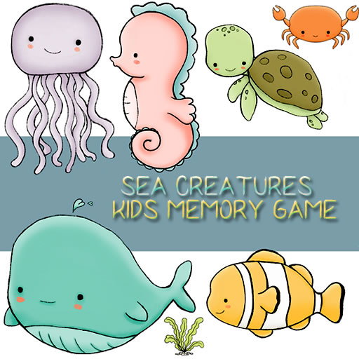 Kids Memory Sea Creatures